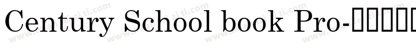 Century School book Pro字体转换